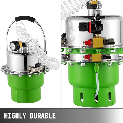 Pneumatisk lufttrycksluftare, bromstrycksluftningsverktyg Bärbart broms- och kopplingsluftningsventilsystemkit Garage Verkstadsmekaniker Bromsolja och vätskeutdragare Luftningsverktyg