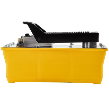Air Hydraulic Pump, 10,000 PSI Hydraulic Foot Pump, 1.89 L Reservoir Foot Operated Air/Hydraulic Pump, with Hose and Spray Gun for Heavy Machinery Rigging, Auto Repair, Auto Body Frame Machines