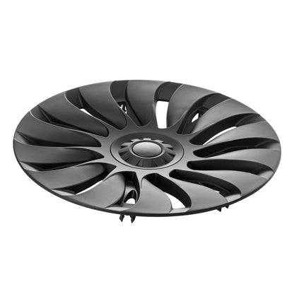 Fälgskydd Navkapslar, 19 tum, 2020-2024 Model Y Heltäckande navkapsel med snäpplås, skyddstejp och ventilmunstyckehål, ABS- och PC-navkapsel med hög styvhet och mindre vindmotstånd, Passar för alla väder