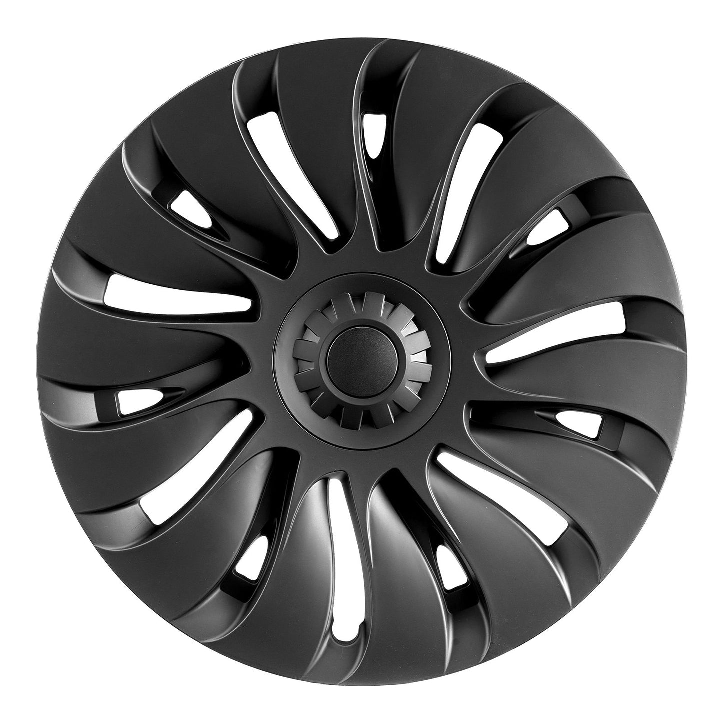 Fälgskydd Navkapslar, 19 tum, 2020-2024 Model Y Heltäckande navkapsel med snäpplås, skyddstejp och ventilmunstyckehål, ABS- och PC-navkapsel med hög styvhet och mindre vindmotstånd, Passar för alla väder