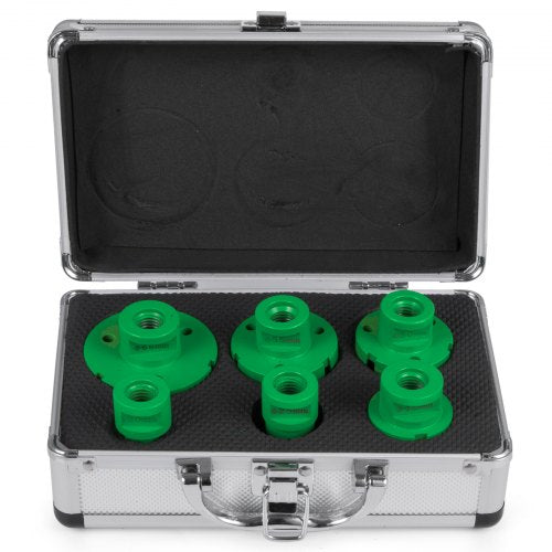 6PCS Diamond Holesaw Set Diamond Drill Core Bits, M14 20/35/38/43/50/60MM Hole Saw Cutter Drill Bits, M14 thread Point-Accurate Drilling for Tiles Ceramic Granite