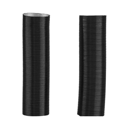 Diesel Heater Pipe Duct Vent Kit, 75mm Heater Pipe Warm Air Outlet Vent Set with Y-Shaped Connector & Air Duct Clamps, Parking Heaters Air Ducts Vent Kit for 2KW 5KW 8KW Diesel Heaters, Black