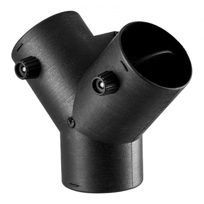 Dieselvärmarkontakt, 75 mm tillbehör till dieselvärmarkanalkoppling, 3-vägs Y-grenad dieselvärmare, luftventilationskanal med 2 90° roterbara ventiler, svarta kopplingar för 2KW, 5KW och 8KW värmare