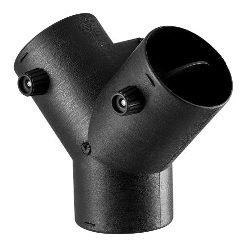 Dieselvärmarkontakt, 75 mm tillbehör till dieselvärmarkanalkoppling, 3-vägs Y-grenad dieselvärmare, luftventilationskanal med 2 90° roterbara ventiler, svarta kopplingar för 2KW, 5KW och 8KW värmare