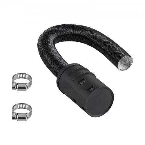 Dieselvärmare insugningsrörsats, 25 mm billuftsugningsrör för parkeringsvärmare, slangrör för töjbar och böjbar billuftinsugningsfilter, ljuddämpare, slangrörsats med klämmor för 2KW, 5KW, 8KW dieselvärmare