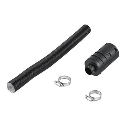 Dieselvärmare insugningsrörsats, 25 mm billuftsugningsrör för parkeringsvärmare, slangrör för töjbar och böjbar billuftinsugningsfilter, ljuddämpare, slangrörsats med klämmor för 2KW, 5KW, 8KW dieselvärmare