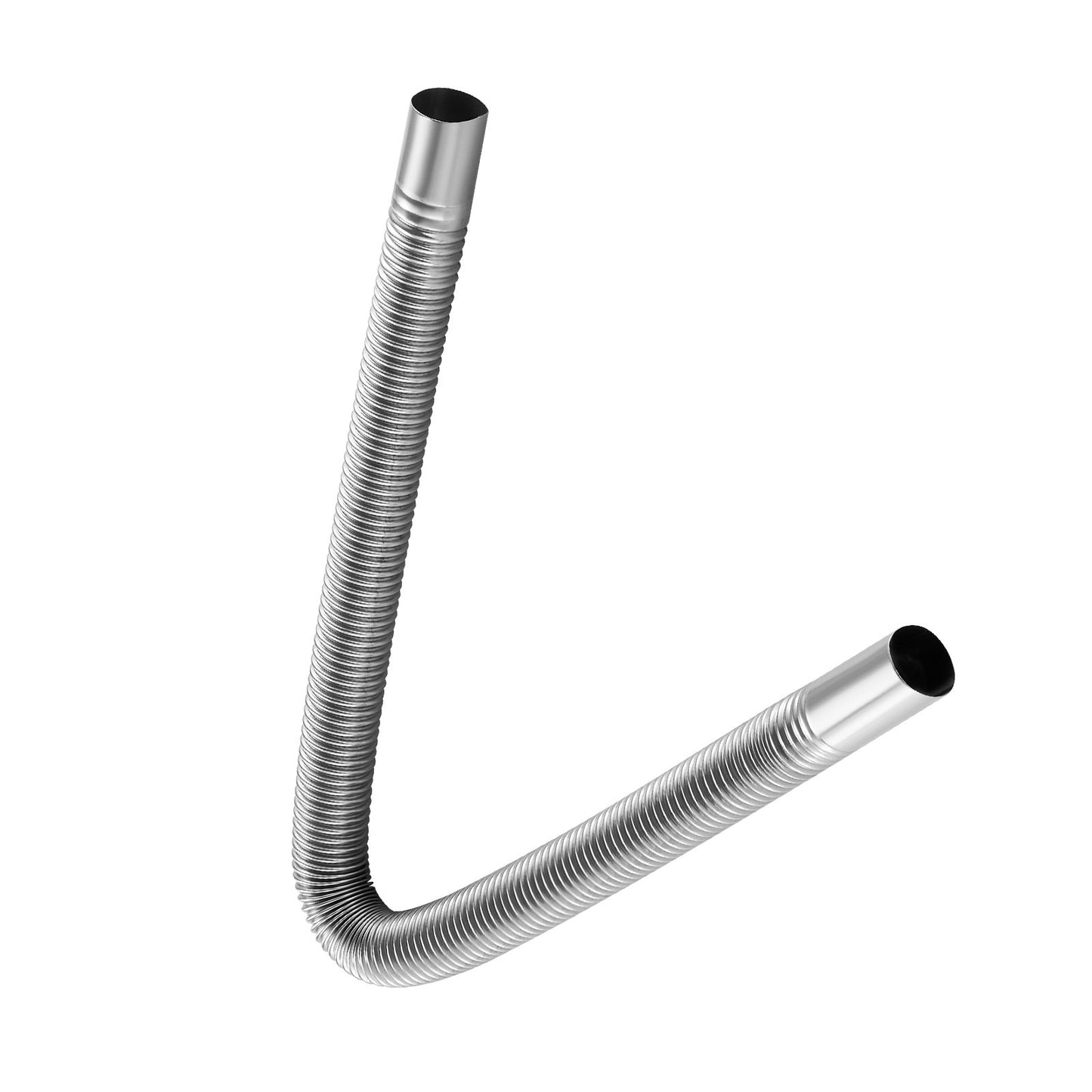 Exhaust Hose, 600mm Diesel Heater Flexible Exhaust Pipe, Stainless Steel Exhausts Hoses with 2 Hose Clamps, Air Diesel Parking Heater Exhausts Hoses Line for 2KW 5KW 8KW Diesels Heaters