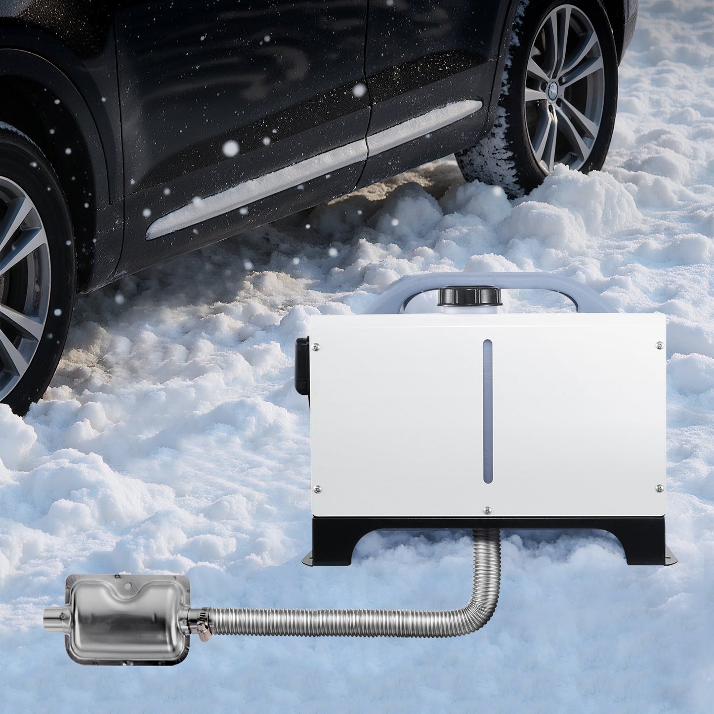 Exhaust Hose, 1490mm Stainless Steel Exhausts Hose, Diesel Heater Flexible Exhaust Pipe with 2 Hose Clamps, Exhausts Hoses Kit Diesel Heater Accessories for 2KW 5KW 8KW Diesels Heaters