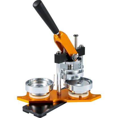 Knappmaskin, 75 mm (3 tum) stanspress för märkestryck, nåltillverkare för barn, gör-det-själv-presenter, knapptillverkningstillbehör med 500 st knappdelar, cirkelskärare och magisk bok