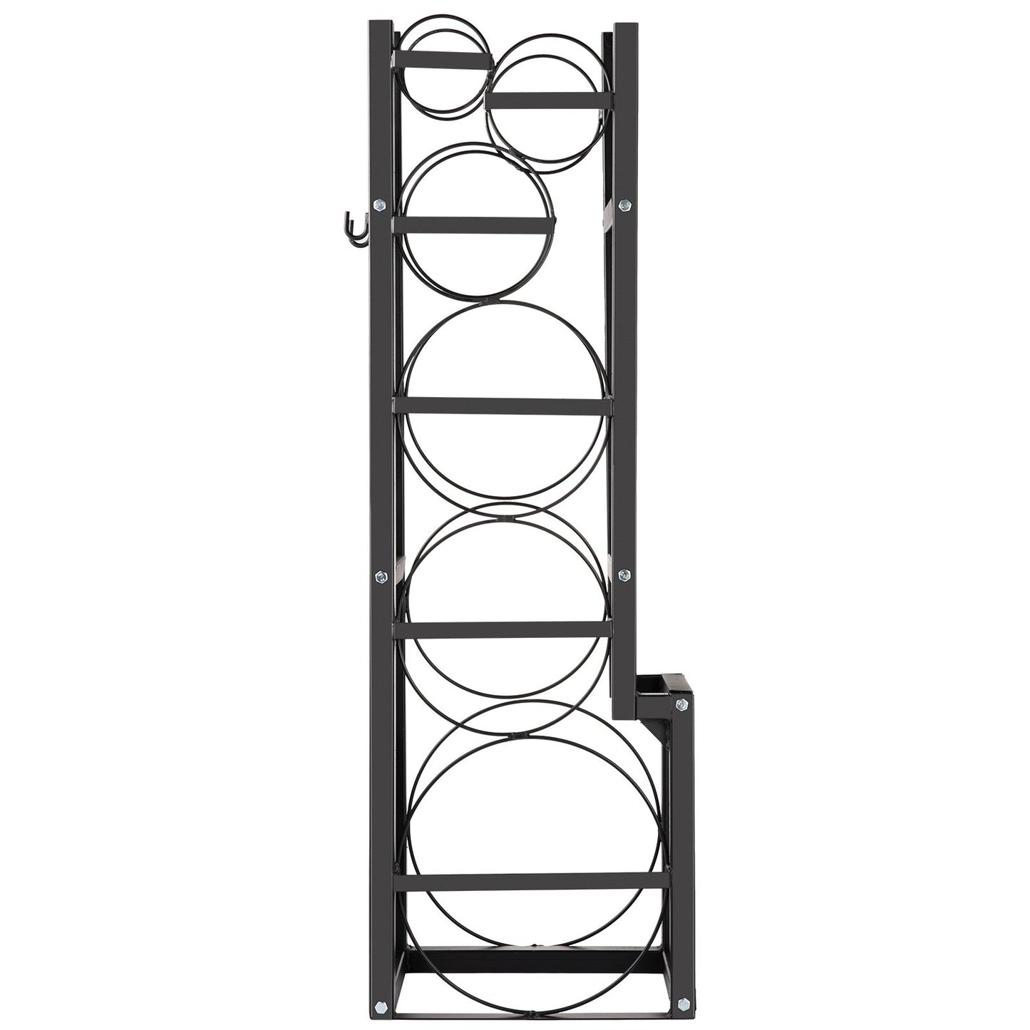 Refrigerant Tank Rack with 1x50lb, 2x30lb and 3 Small Bottles Cylinder Tank Rack, 48.5x15x11 inch Refrigerant Cylinder Rack Gas Cylinder Racks and Holders for Gas Oxygen Nitrogen Storage