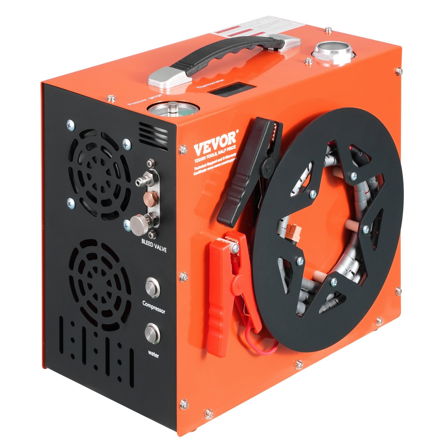 PCP Air Compressor, 4500PSI/30Mpa Portable PCP Airgun Compressor - Built-in Water and Fan Cooling System, Auto-Stop | DC12V/AC230V Paintball Tank Compressor for Air Rifle, Scuba Diving Bottle