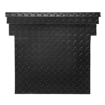 Verktygslåda för Crossover Truck, 69x20x18 tum, Kraftig verktygslåda i aluminium med diamantstruktur, Verktygslåda för pickup-flak, husbilssläpvagn, Vattentät förvaringsorganisatör med lås, nycklar, sidohandtag, svart