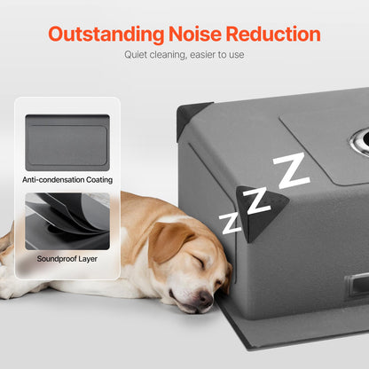 68cm Kitchen Sink Workstation, 304 Stainless Steel Top Mount Sinks, Drop-In Single Bowl Farmhouse Basin with Accessories, Household Dishwasher Sinks for RV, Prep Kitchen, and Bar (Black)