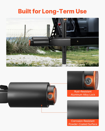 Trailer Lock, Fits 50.6 & 58.6 mm Bulldog Trailer Couplers, Heavy Duty Hitch Lock with 3 Keys Secures Security Chains, Corrision-resistant, Anti-Theft RV Trailer Locks for RV, Trailer, Boat