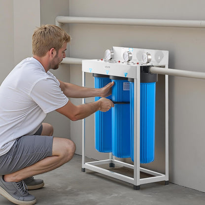 Whole House Water Filter Replacement Cartridge, 4.5"x20"(11x51cm) GAC Activated Carbon, Replacement Filter for Whole Home Water Filtration System, Reduce Chlorine, Chemicals, Taste Odor