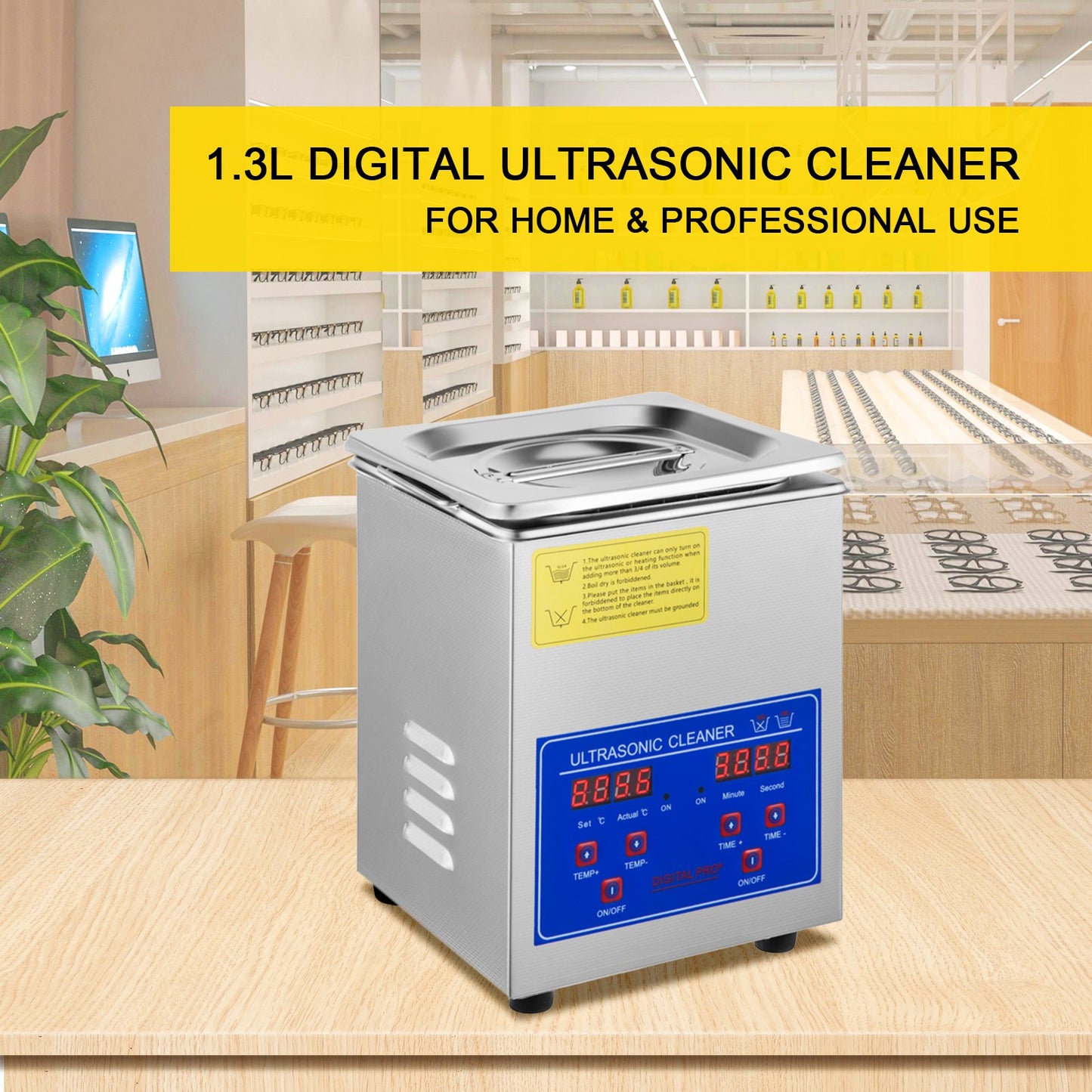 Ultrasonic Cleaner Ultrasonic Cleaning Device Heater Timer 60W