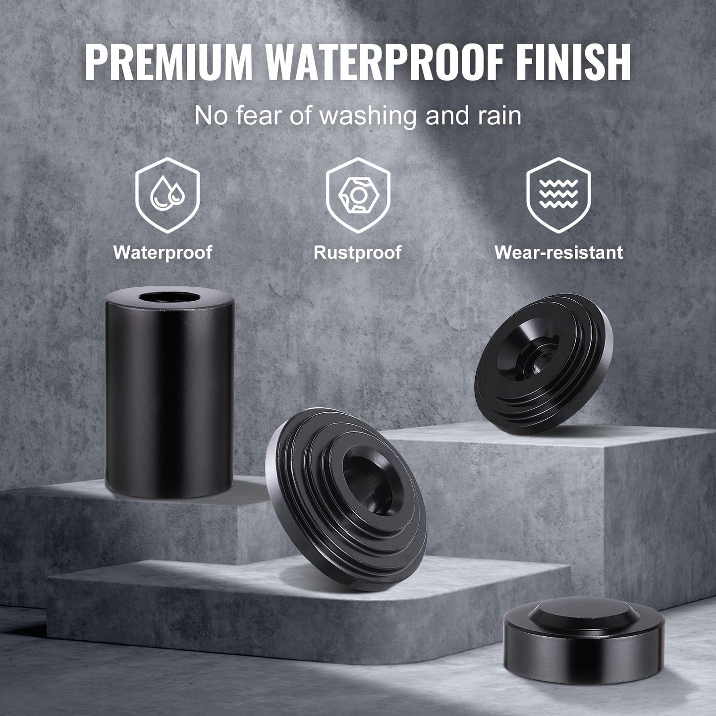 Ball Joint Press Kit, 10 pcsTool Kit, C-press Ball joint Remove and Install Tools, for Most 2WD and 4WD Cars, Heavy Duty Ball Joint Repair Kit for Automotive Repairing