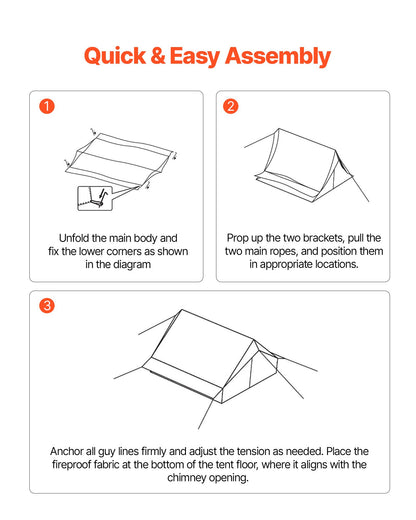Campingtält, 2-personers stugtält med spisjack och stänger, vattentäta vintertält med brandsäker markmatta, bärbara 4-säsongstält för vandring, fiske, jakt, ryggsäcksresor
