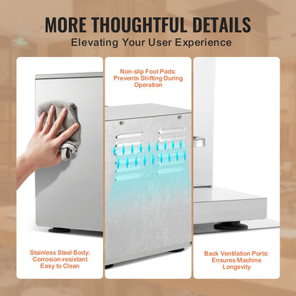 Milkshakemaskin, 120W kommersiell mjölkte-shaker, milkshake-mixer med dubbla huvuden, justerbar milkshake-mixer med 0-180s, med 1 l PC-kopp, för mjölkte-butik