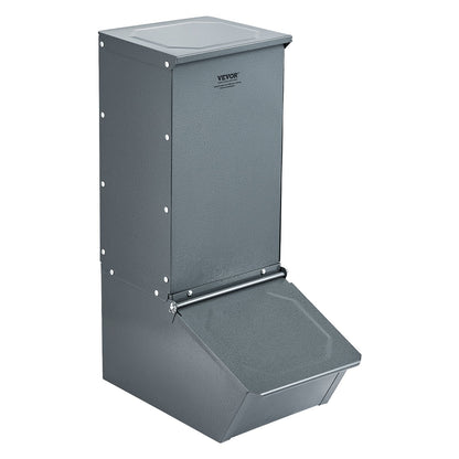 Hog Feeder, 2.2 Bushel Capacity, Single Door Pig Feeder, Heavy Duty Steel Piglets Feeder, Multipurpose Trough Creep Feeder, Outdoor Livestock Feeder Farm Accessory for Feeding up to 5 Hogs