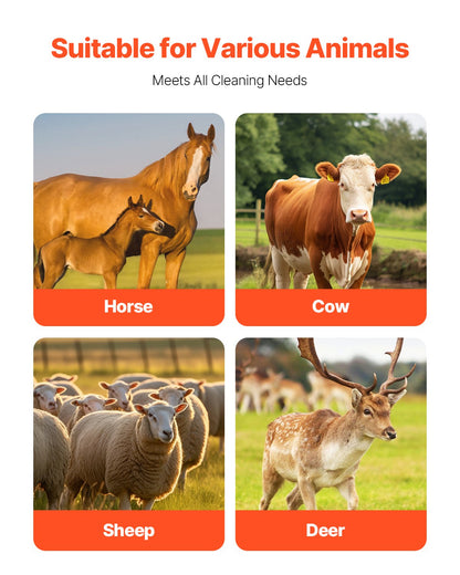 Livestock Scratching Brush, Horse Brush with 2 Screws, 20 x 7.5 in Cow Scratcher, for Back Itch Relief & Keep Cleaning, Grooming & Scratching Post Brush for Horse, Pig, Cattle Supplies