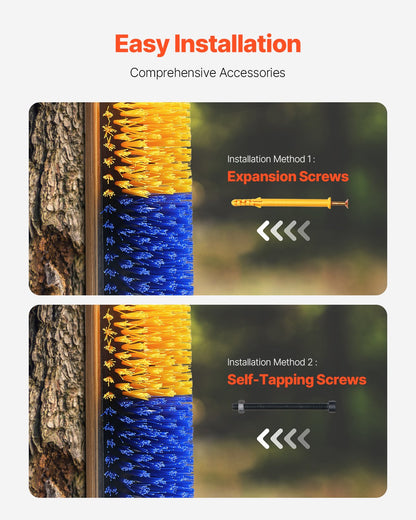 Livestock Scratching Brush, 2 Pcs Horse Brush with 4 Screws, 20 x 7.5 in Cow Scratcher, for Back Itch Relief & Keep Cleaning, Grooming & Scratching Post Brush for Horse, Pig, Cattle Supplies