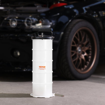 Fluid Extractor, 1.74 Gallons (6.5 Liters), Manual Hand-Operated Oil Changer Vacuum Fluid Extractor with Dipstick and Hose, Oil Extractor Change Pump for Automotive Fluids Vacuum Evacuation