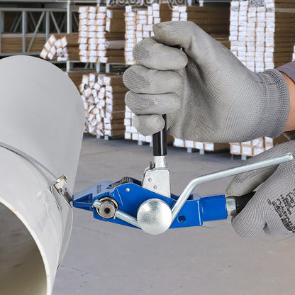 Banding Strapping Kit with Strapping Tensioner Tool, 100 ft Length 304 Stainless Steel Banding, 100 Metal Seals, Pallet Packaging Strapping Banding Kit, Banding Packaging Strapping for Packing