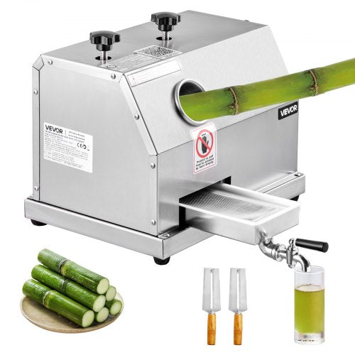 Commercial Sugar Cane Juicer Machine 50 kg/h Output 3 Rollers 62 mm Inlet