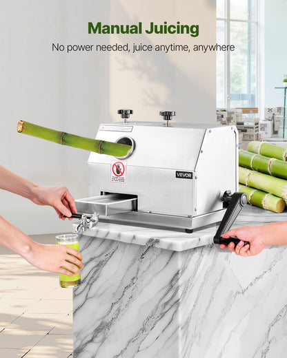 Commercial Sugar Cane Juicer Machine 50 kg/h Output 3 Rollers 62 mm Inlet