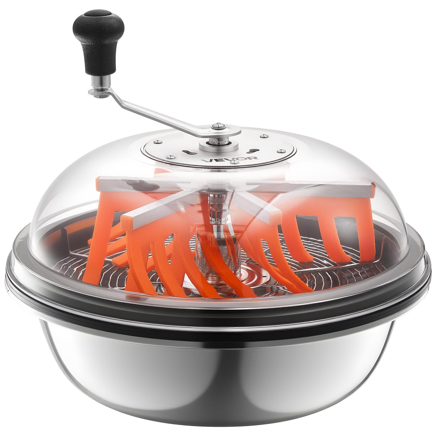 Bud Leaf Bowl Trimmer, 490 mm Manual Bud Trimmer, with Sharp Stainless Steel Blades, Visual Cutting, Wet & Dry Hydroponic Cutting Machine, Twisted Spin Cut for Plants Leaves Buds Flowers