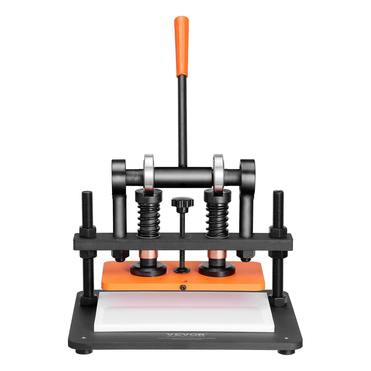 Leather Cutting Machine, 11 x 5.5 in Embossing Plate Manual Die Cutter, 0.47 in Pressure Stroke Leather Embossing Machine, Dual Guide Shafts Die Cut Machine for Various of Materials