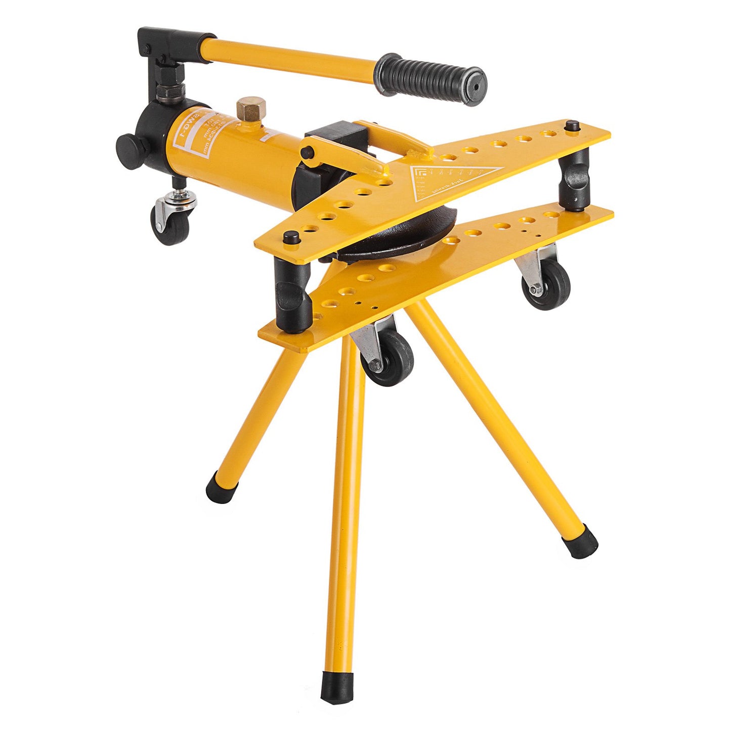 Manual Hydraulic Pipe Tube Bender Machine 10 Ton Manual Hydraulic Tube Bending Machine 6.4–25.4 mm Diameter 6 Dies for Heating and Piping Construction