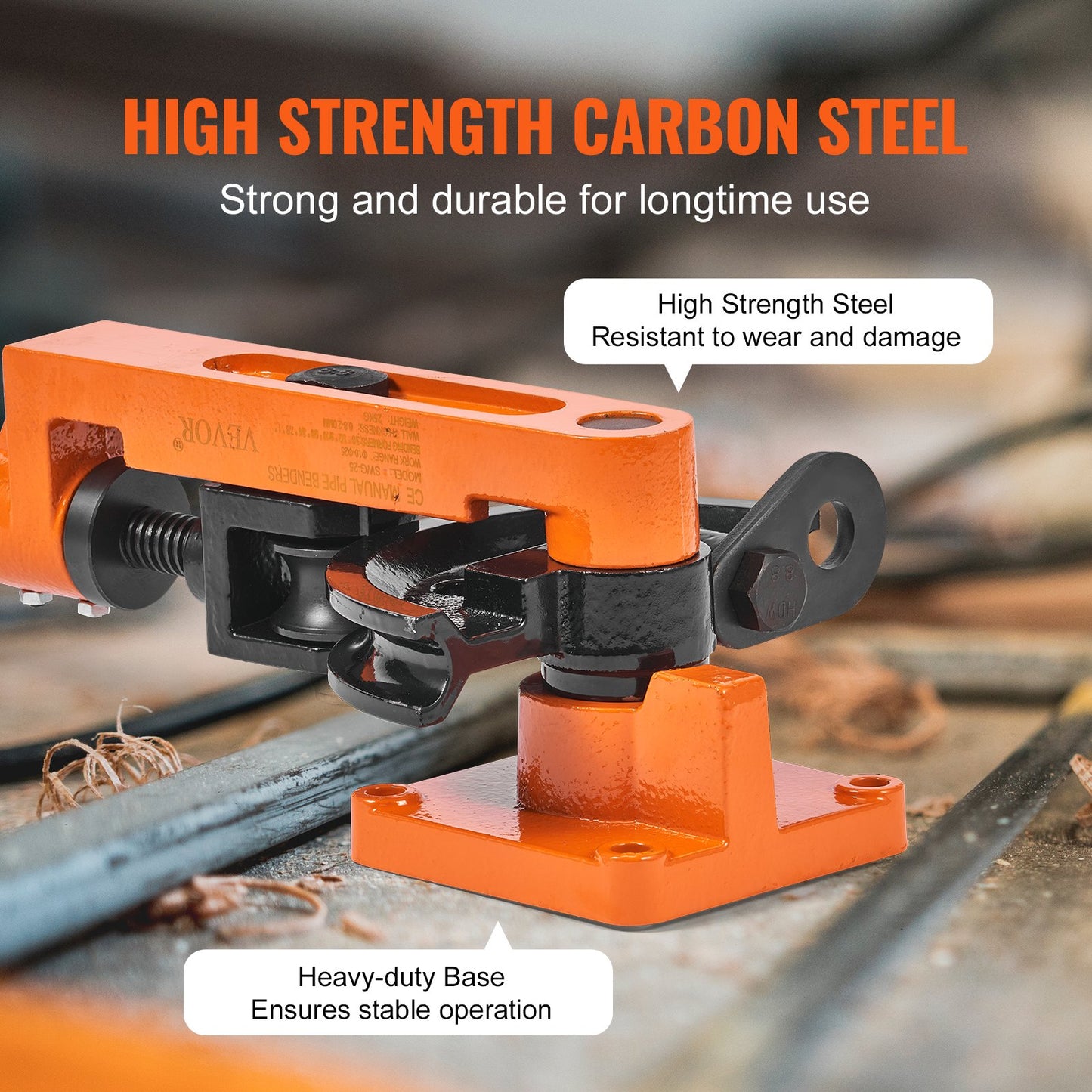 Pipe Tube Bender, 9.5mm to 25.4mm OD Manual Pipe Tube Bender with 7 Bending Dies, 180° Copper Aluminum Pipes Bending Tools for HVAC Air Conditioning Refrigerator Auto Repair