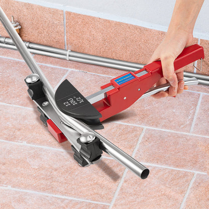 Manual Tube Bender Kit 7 Heads 1/4" to 7/8" Multi-function Ratchet Tube Bender