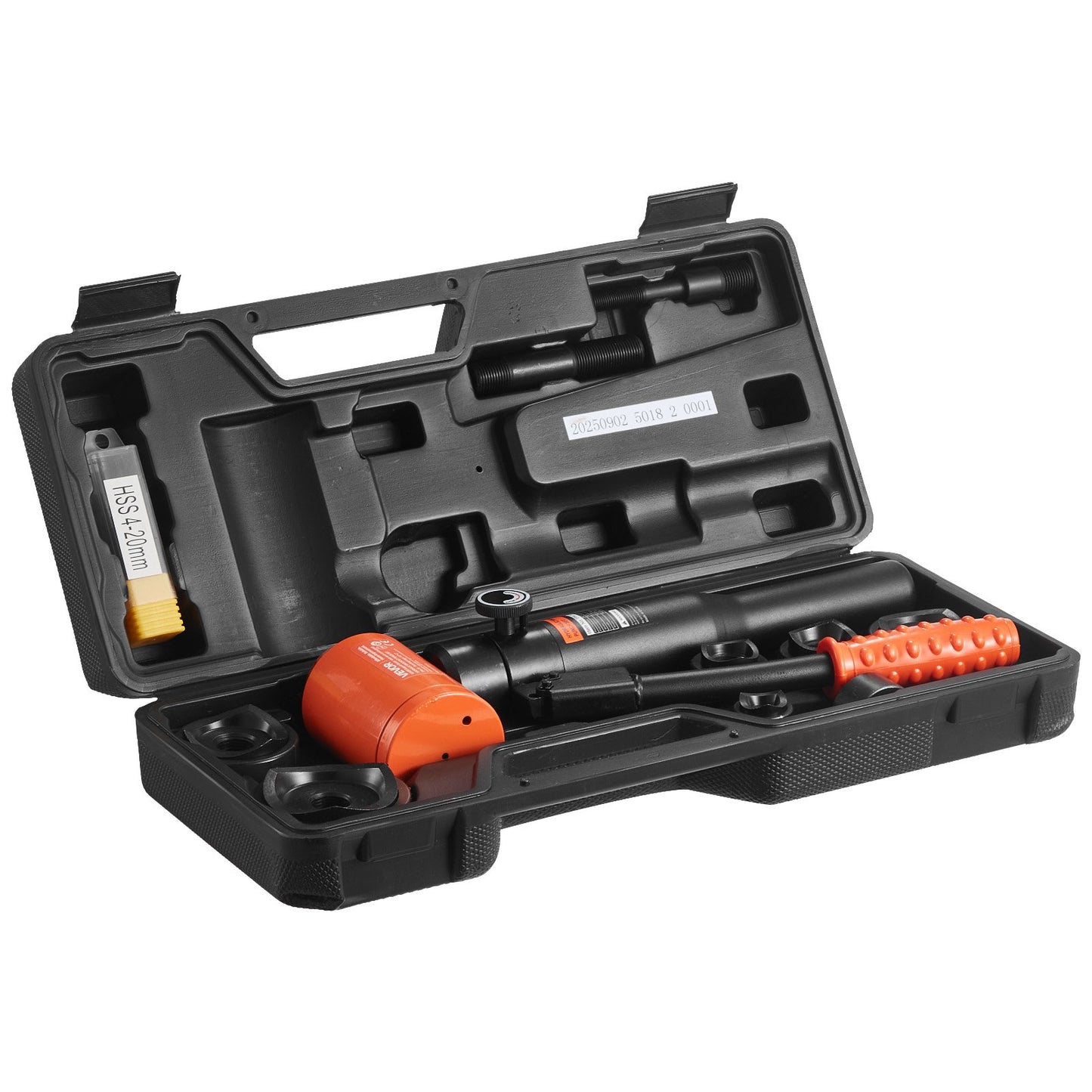 Utslagningsstanssats, 98,07 kN hydraulisk utslagningssats, 12,7 till 50,8 mm KO-verktygssats Håltagningsverktyg, KO-verktygssats med 6 backar för metallskåp, elektriska styrskåp, kopplingsskåp