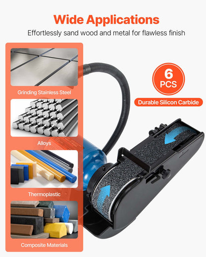 Sanding Belts, 50mm x 1066mm Belt Sander Sanding Belts, 6 PCS (Each of 36 40 60 80 100 120 Assorted Grits) Silicon Carbide for Knife Sharpening, Metalworking, Composites, Plastic Finishing