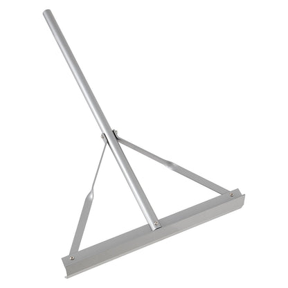 Landscape Rake, 1510 mm Handle 508 mm Wide Head, Large Heavy Duty Aluminum Landscaping Level, Asphalt Rake Tool for Asphalt & Land Leveling, Concrete Paving, Sand Flattening, No Teeth