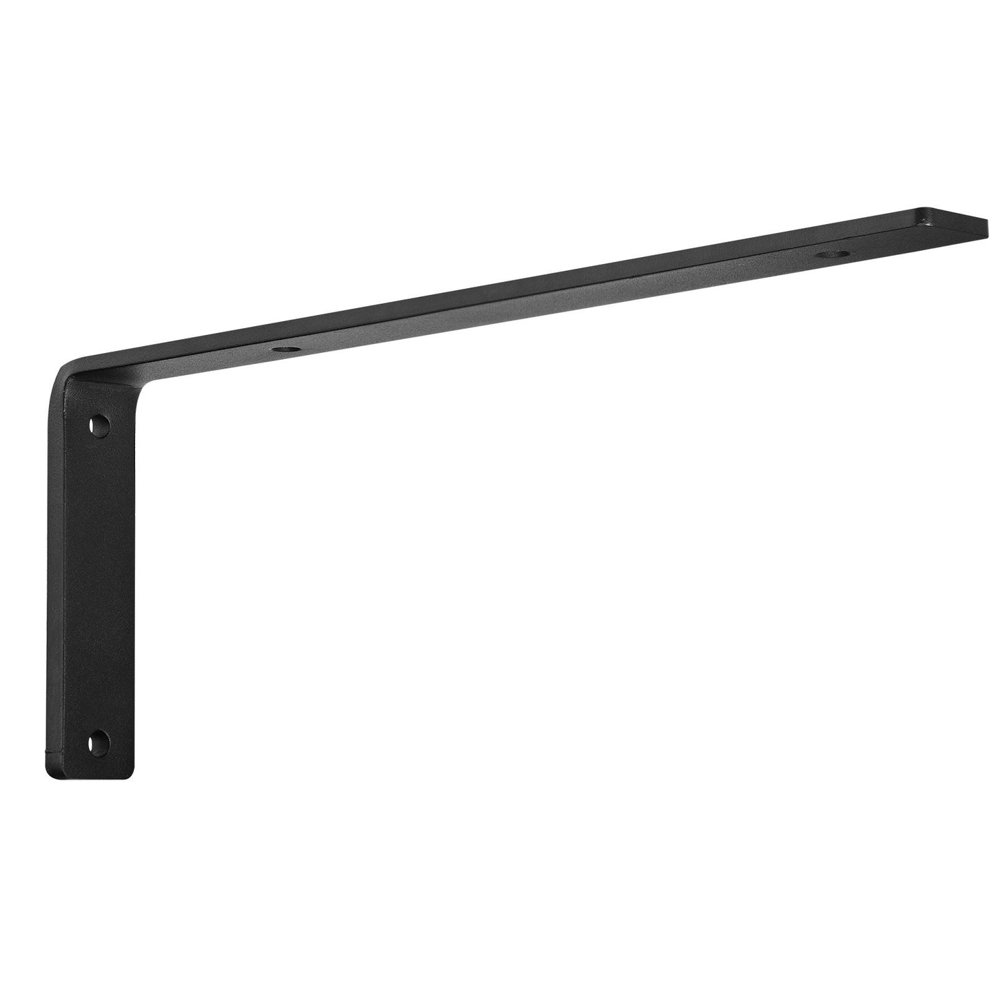 Shelf Bracket, Heavy Duty Floating Shelf Brackets 10 x 6 in, 4 Pcs Brackets for Shelves, 5mm Thick Matte Black L Shelf Bracket,Steel Shelving Brackets with 160 lbs Load Capacity