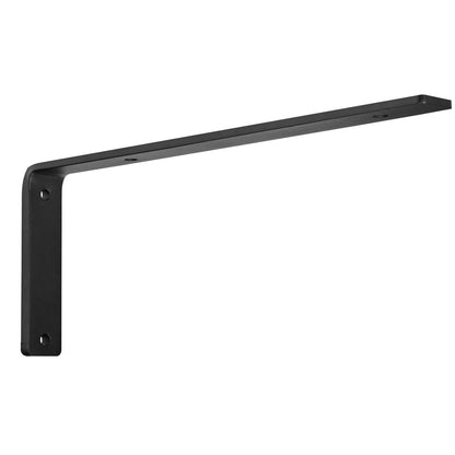 Shelf Bracket, Heavy Duty Floating Shelf Brackets 10 x 6 in, 4 Pcs Brackets for Shelves, 5mm Thick Matte Black L Shelf Bracket,Steel Shelving Brackets with 160 lbs Load Capacity