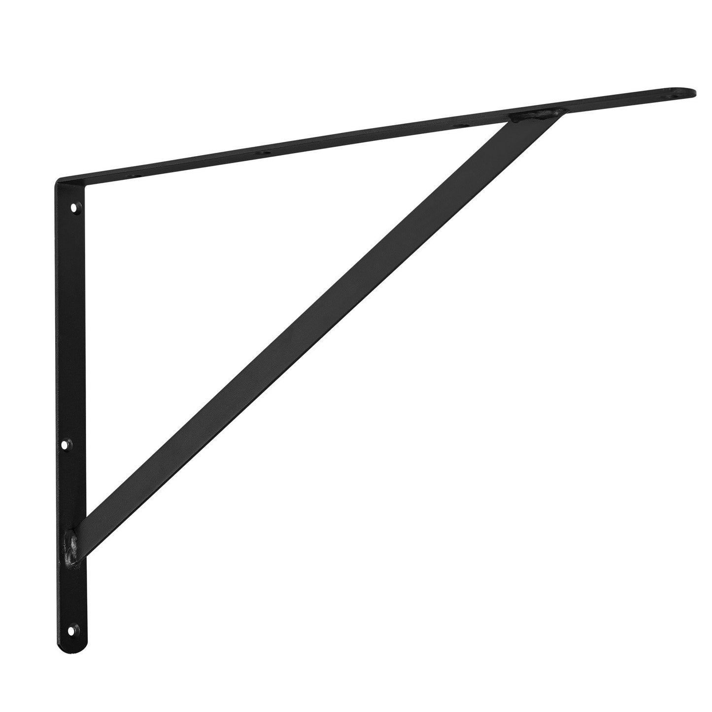 Shelf Bracket, 18 x 12 in 12 Pcs, Heavy Duty Floating Shelf Brackets, Brackets for Shelves, 3mm Thick Matte Black Triangle Shelf Bracket,Steel Shelving Brackets with 160 lbs Load Capacity