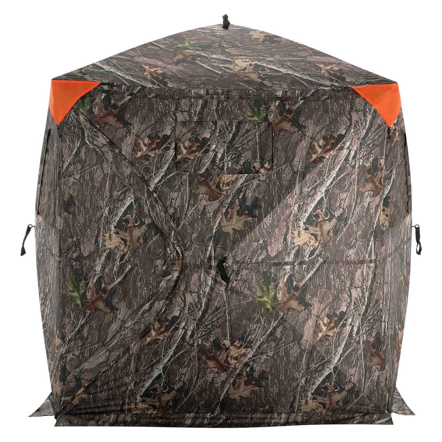 Hunting Blind 270° See Through Ground Blind 3 Windows Mesh for 2-3 Person