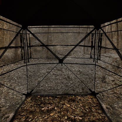 Hunting Blind 270° See Through Ground Blind One-Way Mesh for 2-3 Person