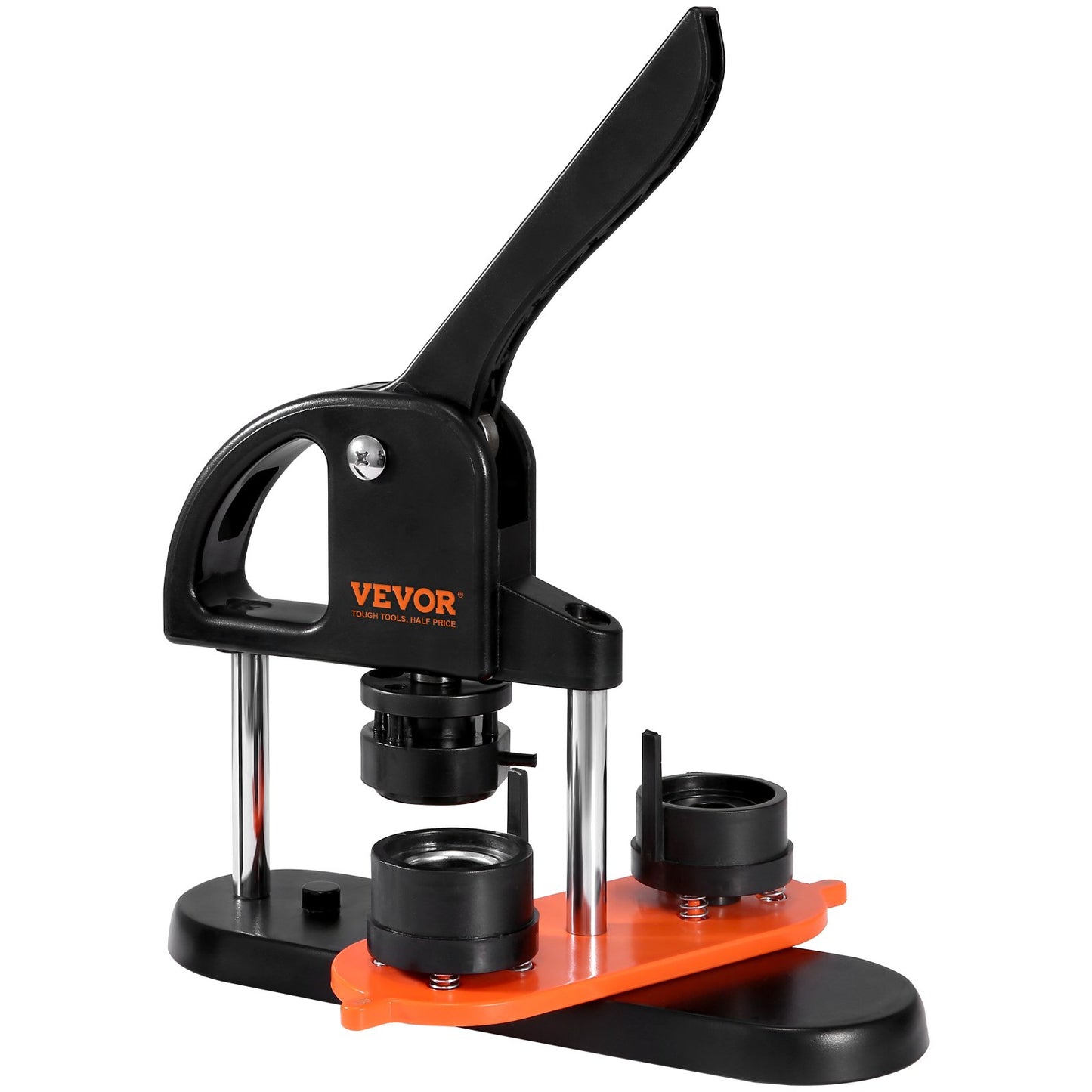 Knappmaskin, 1,25 tum/32 mm nåltillverkare, installationsfri stanspress för märkestryck, barn DIY-presenter Knapptillverkningstillbehör med 500 st knappdelar, cirkelskärare, magisk bok