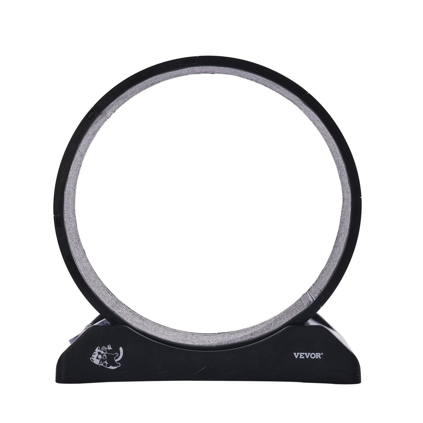 Cat Exercise Wheel, 31.5 in, Large Cat Running Wheel with Secure Brake & Carpeted Runway, Quiet Operation Cat Treadmill, Indoor Cats Exerciser Wheel for Pets Weight Loss & Health Black