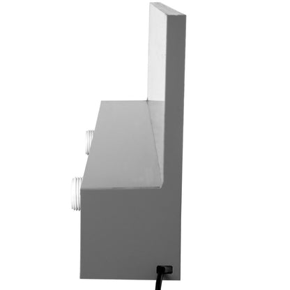 Fontänutlopp 36,2x3,2x8,1 tum, poolvattenfallsfontän 17 färger LED, poolvattenfallssats med fjärrkontroll, poolutlopp massiv akryl poolvattenfall för trädgårdsdamm, simbassäng, fyrkantig