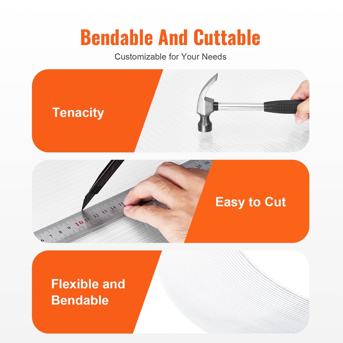 14 Pack Polycarbonate Greenhouse Panels, 2' X 4' X 0.32'' Roof Panels Sheets, Waterproof UV Protected Corrugated Plastic Roofing, Impact Resistance Clear Roofing Sheets for Greenhouse/Garden