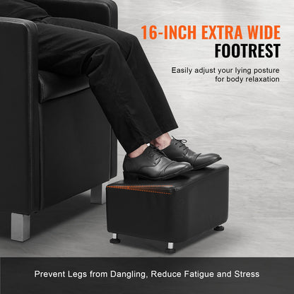 Shampoo Backwash Chair, 661.4 LBS Loading Salon & Spa Hair Washing Station, Backwash Barber Shampoo Bowl and Chair, Beauty Spa Massage Hairdressing Equipment with Ceramic Bowl and Wide Footrest