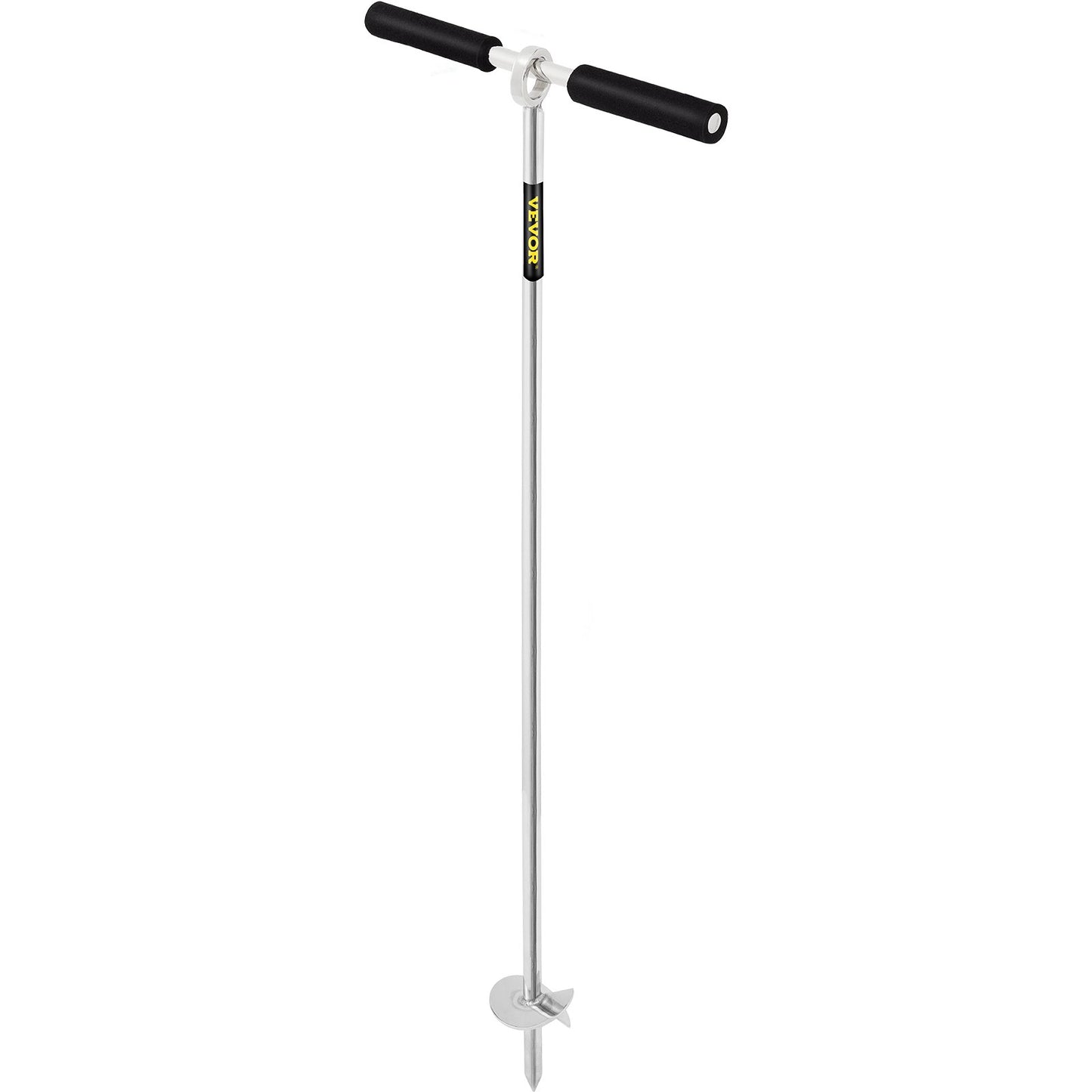 Sandankare, 36" längd borr till stranden och sandbanken, 316 rostfritt stålsskruvankare med avtagbart handtag, elastisk lina och bärväska, för vattenskoter, pontonkajak