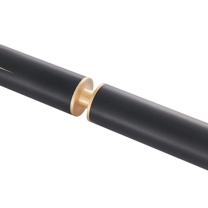 Biljardkö, 1447,8 mm ledad snookerkö, snookerköklubba med förlängningsstång och 9,7 mm läderspets, 538 g biljardklubba för professionellt biljardbord, bar, hem, kontor, inkluderar träfodral